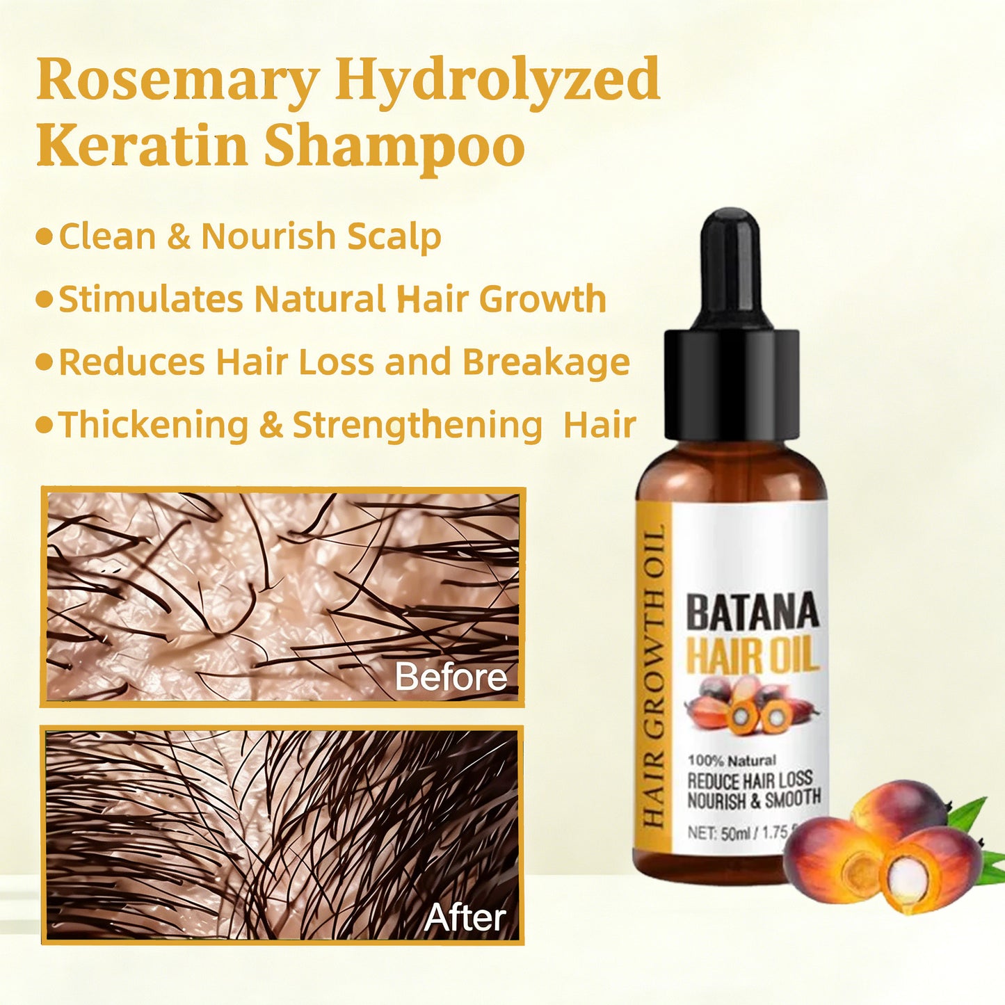 Batana Oil for Hair Growth - Batana Oil - 100% Natural
